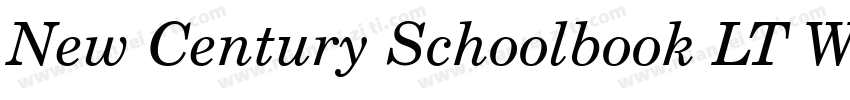 New Century Schoolbook LT W01Rm字体转换